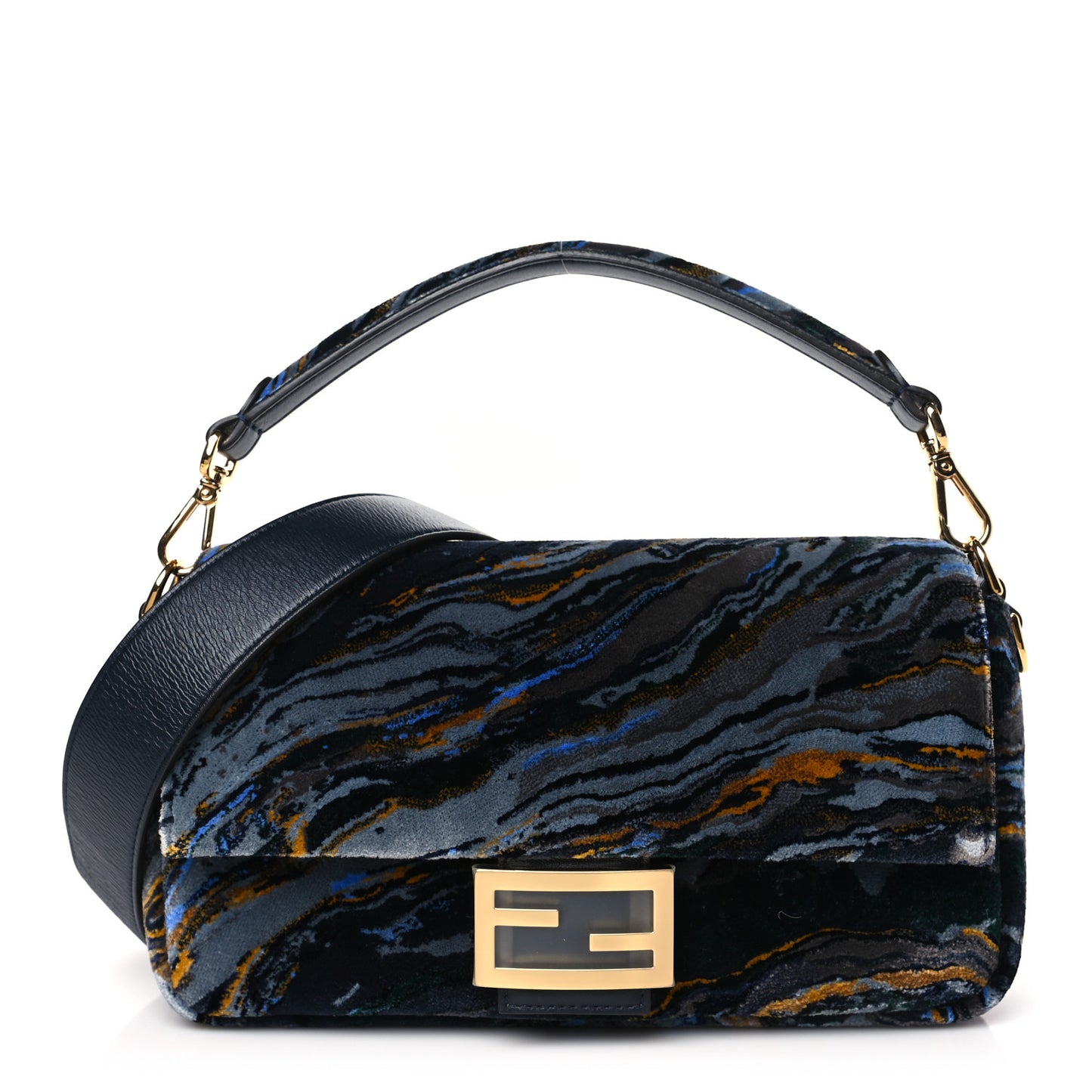 Velvet Tappetino Marble Baguette Bleu Multicolor