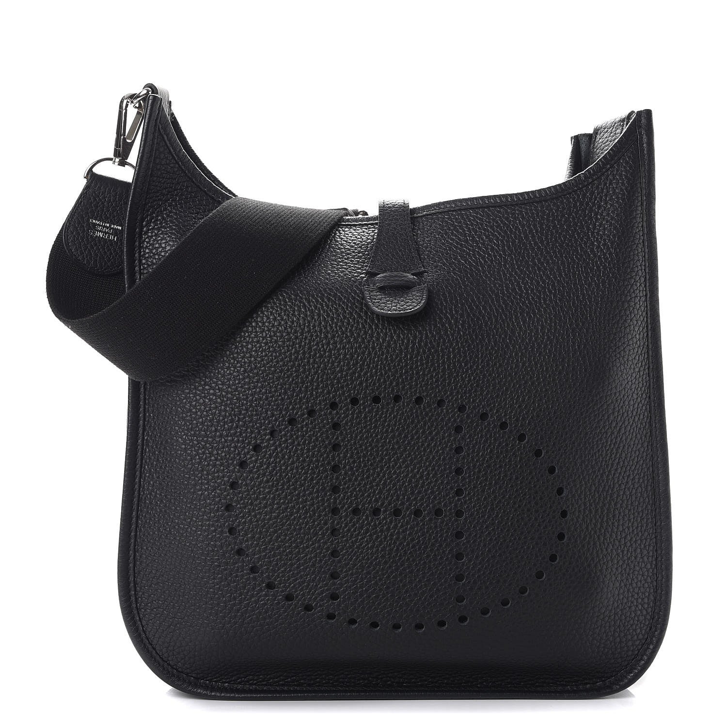 Hermes Taurillon Clemence Evelyne III PM Black 1 of 7