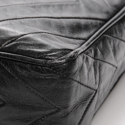 Chanel Lambskin Chevron Tassel Camera Case Black 8 of 9