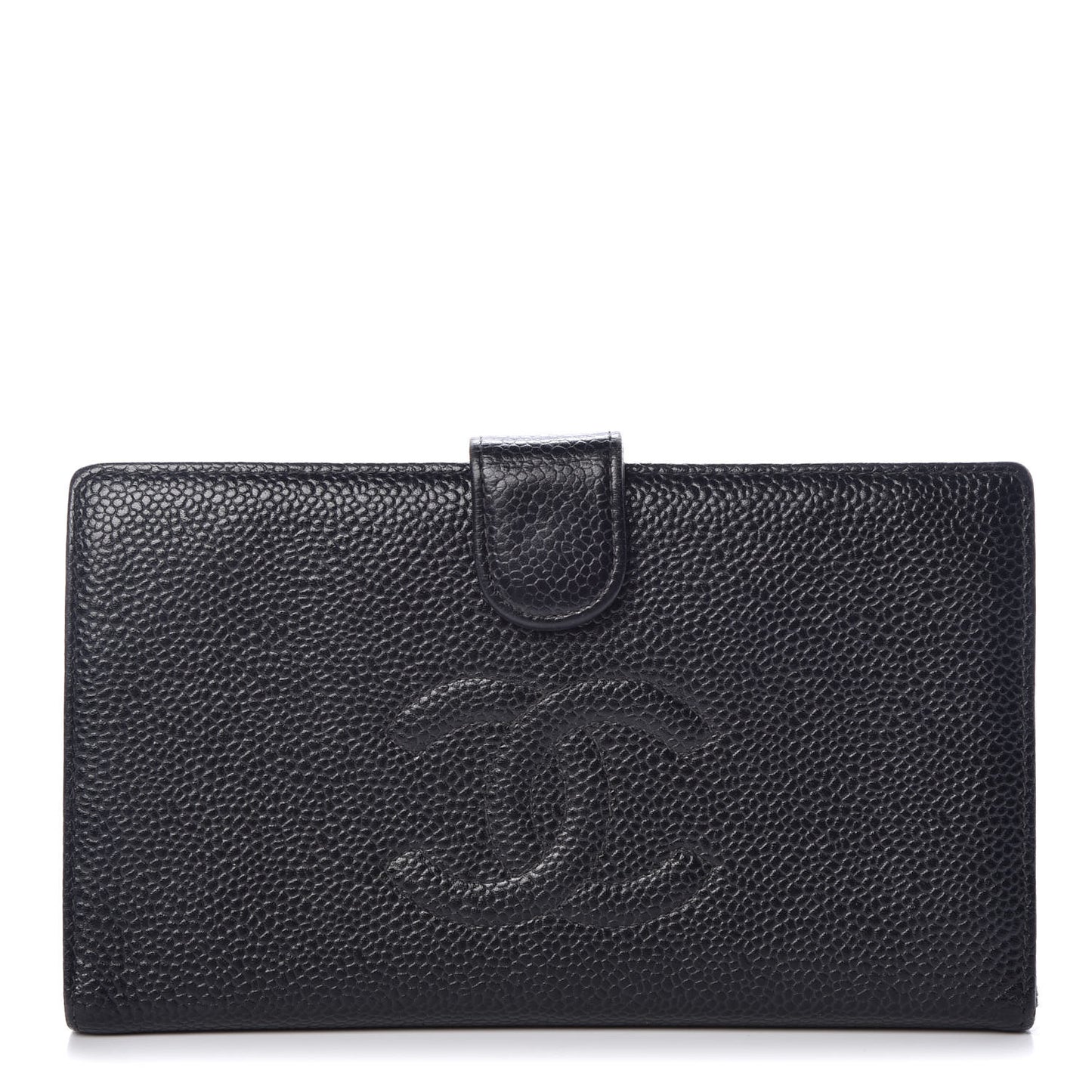 Caviar Timeless CC French Wallet Black