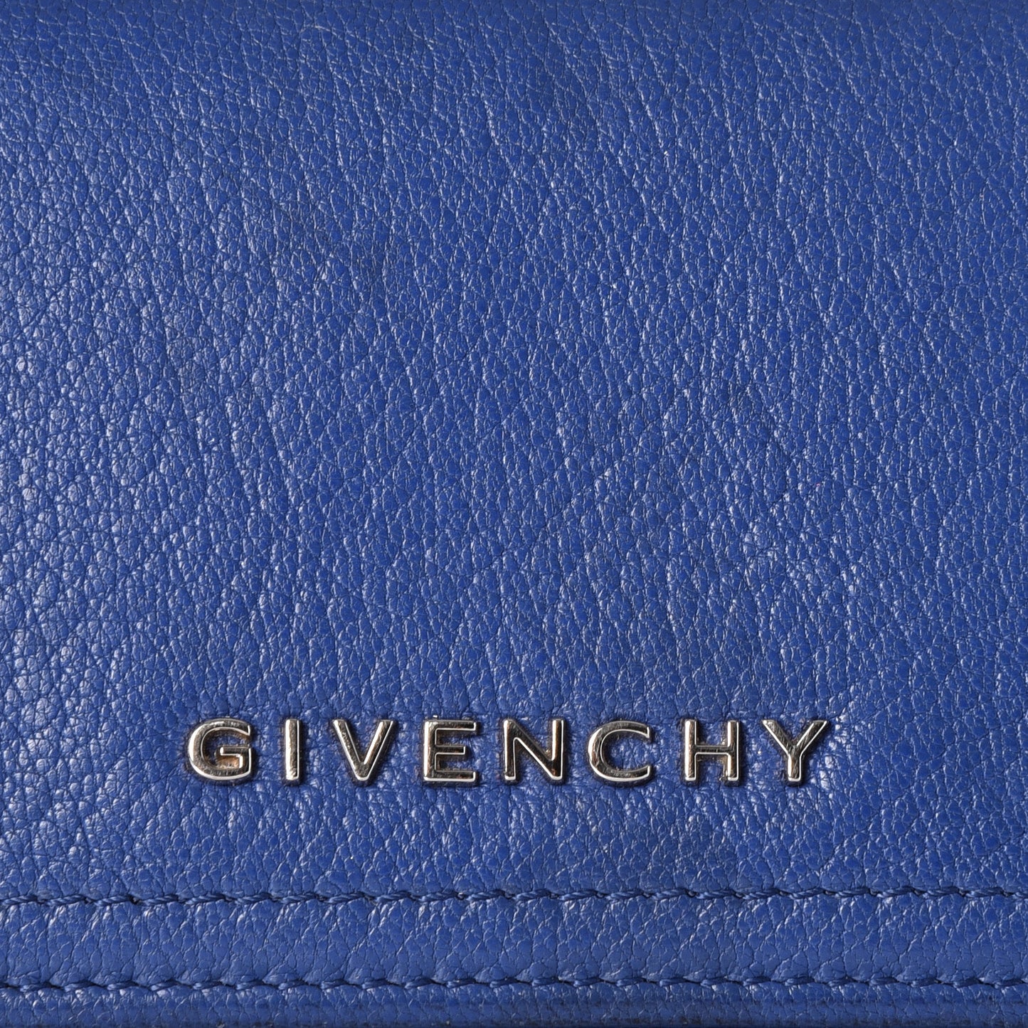 Goatskin Pandora Flap Continental Wallet Deep Blue