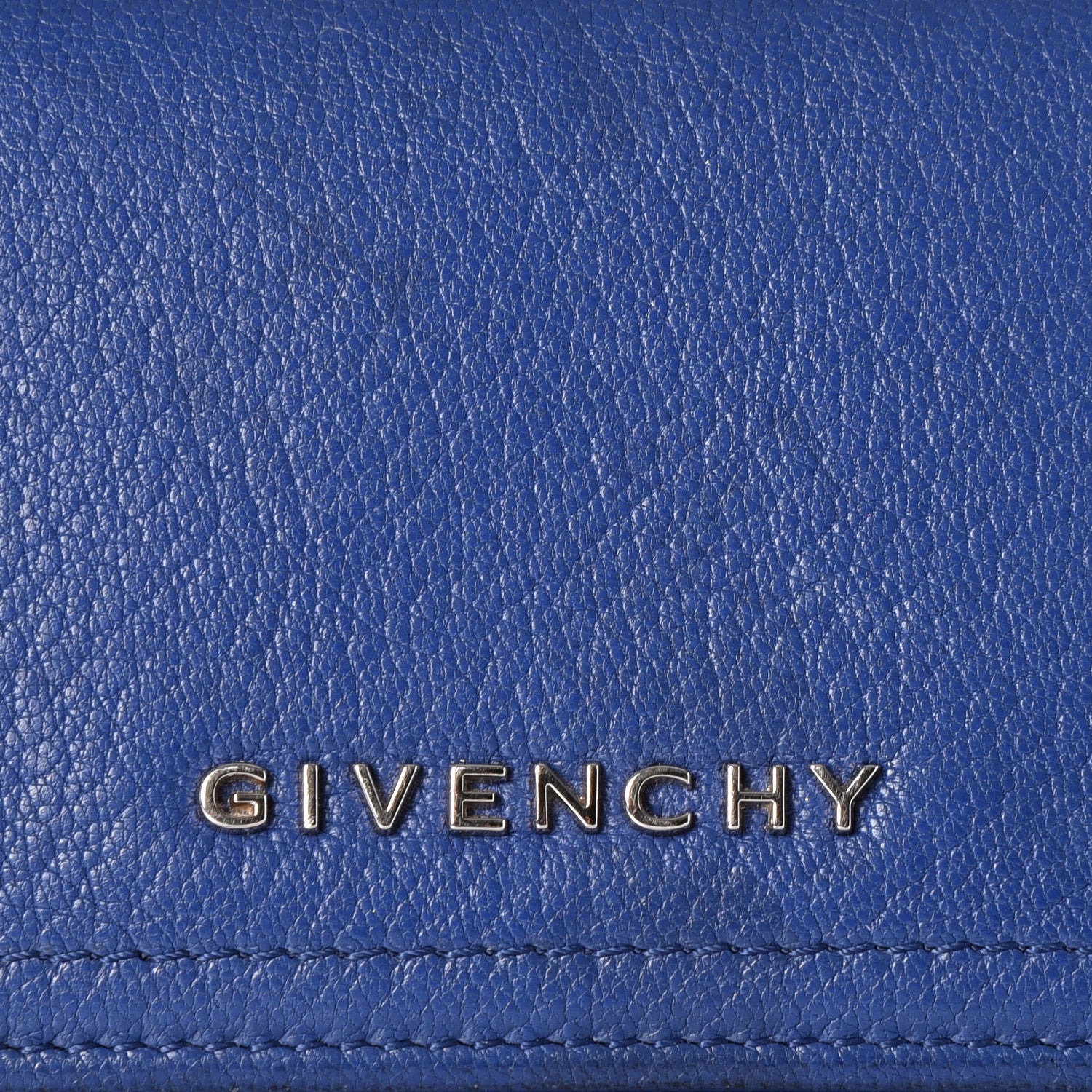 Givenchy Goatskin Pandora Flap Continental Wallet Deep Blue 10 of 10