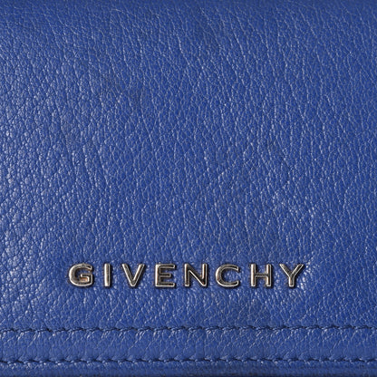 Givenchy Goatskin Pandora Flap Continental Wallet Deep Blue 10 of 10