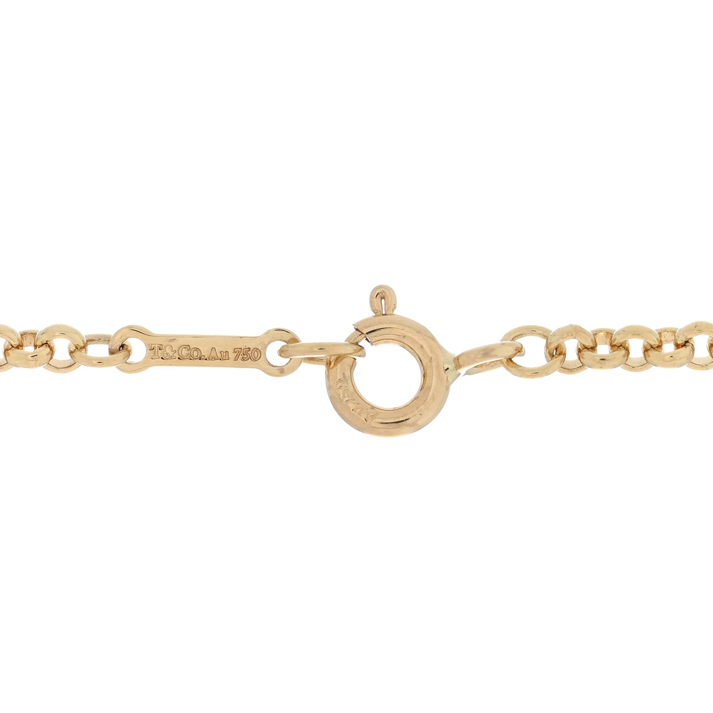 18K Yellow Gold Paloma Picasso Groove Pendant Necklace