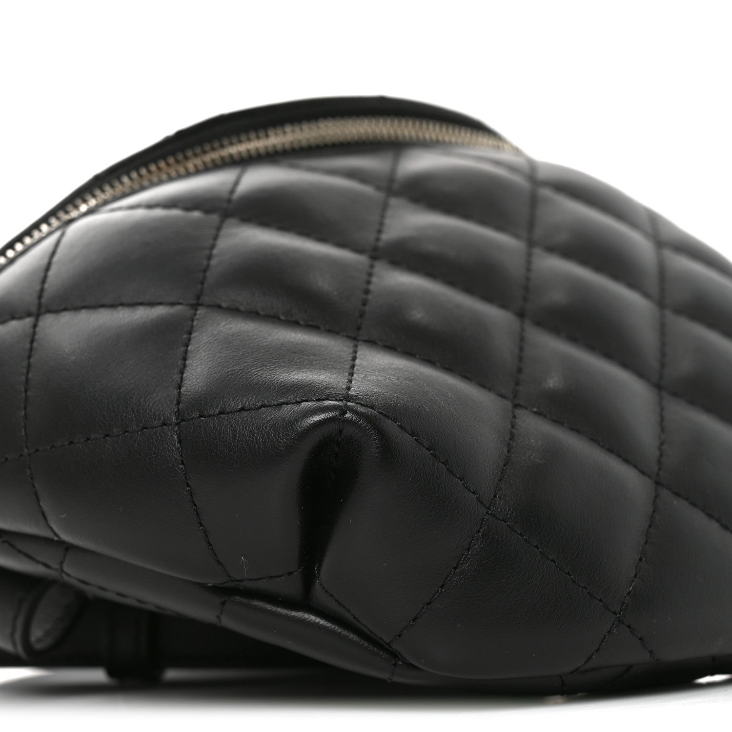 Chanel Calfskin Quilted Waist Belt Bag Black 9 of 10