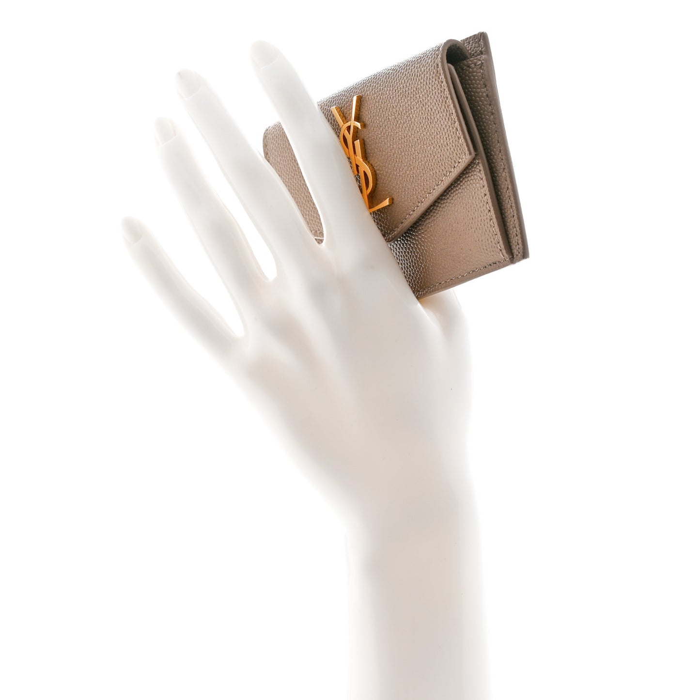 Grain De Poudre Uptown Monogram Card Case Dark Beige
