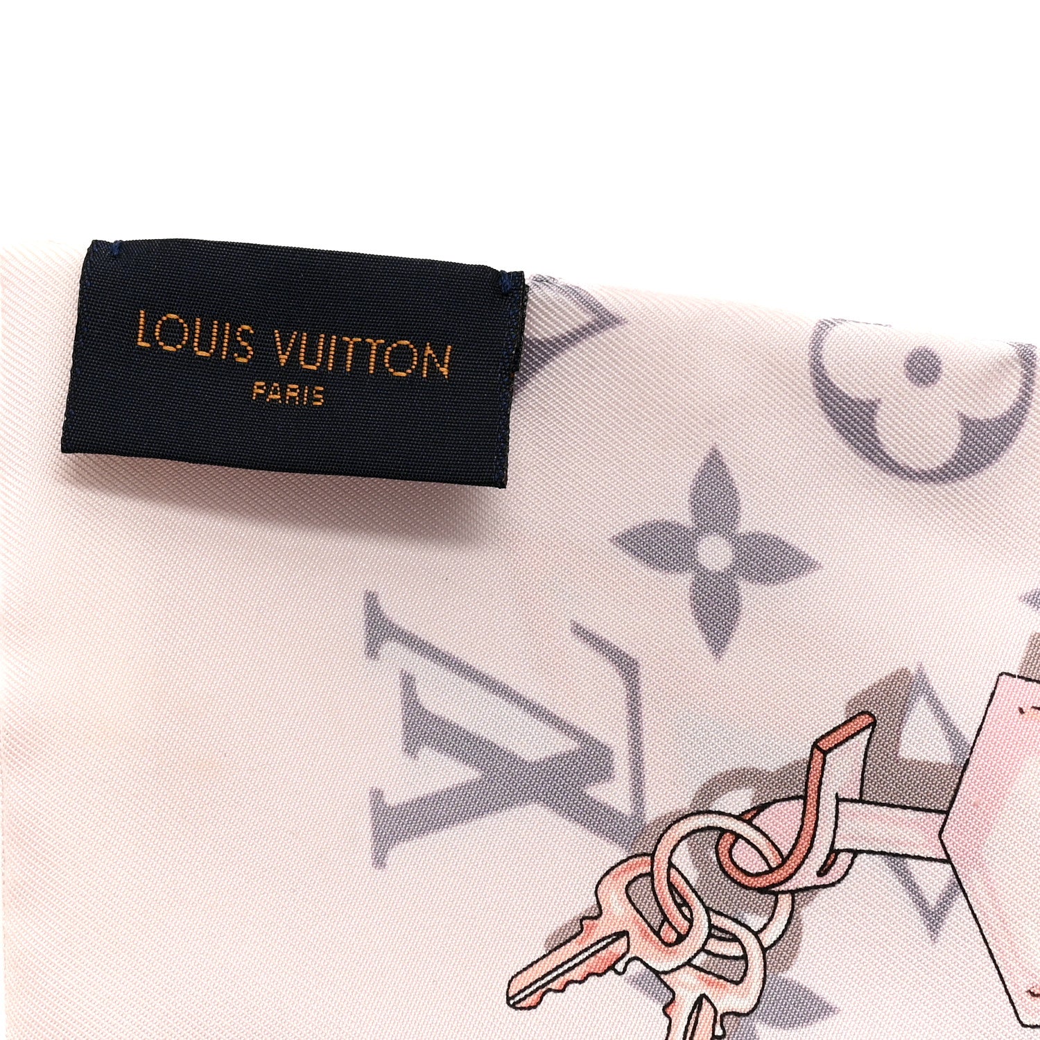 Louis Vuitton Silk Monogram Confidential Bandeau Light Pink 3 of 3