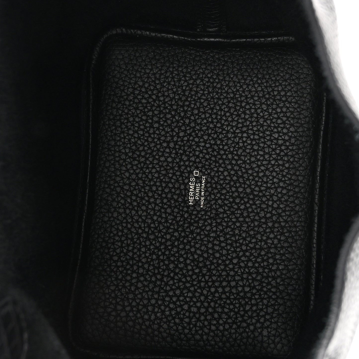 Taurillon Clemence Matte Alligator Picotin Lock Touch 18 PM Black