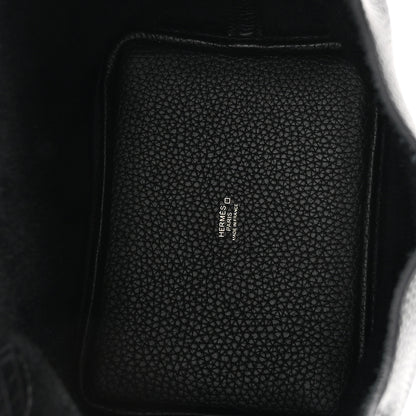 Hermes Taurillon Clemence Matte Alligator Picotin Lock Touch 18 PM Black 5 of 11