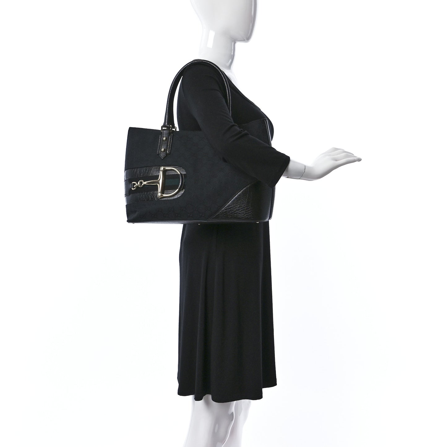 Monogram Medium Hasler Tote Black