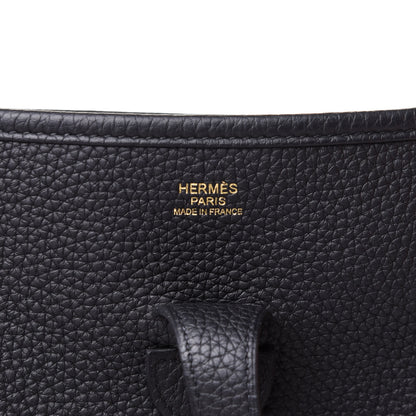 Hermes Taurillon Clemence Evelyne III PM Black 6 of 11