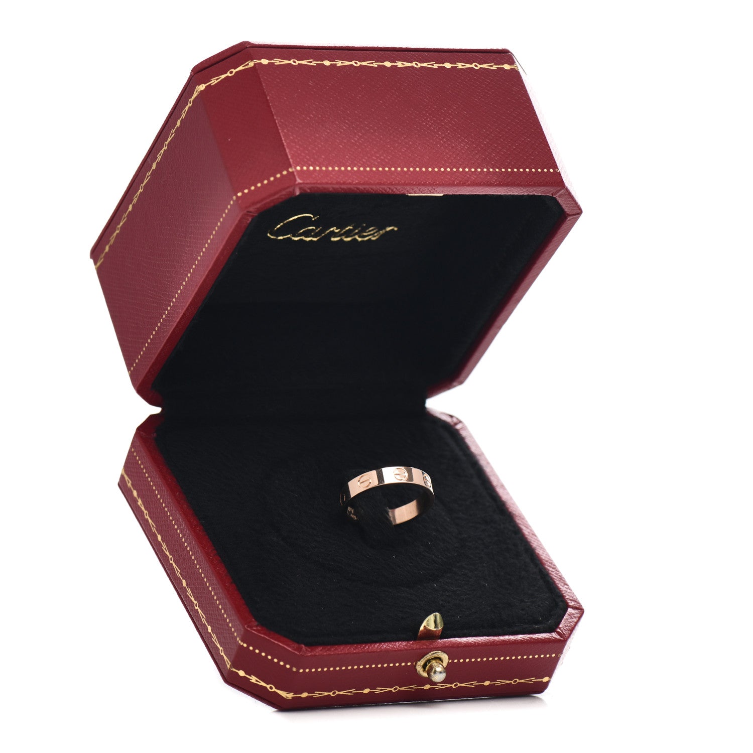 Cartier 18K Pink Gold 3.5mm LOVE Wedding Band Ring 50 5.25 6 of 6