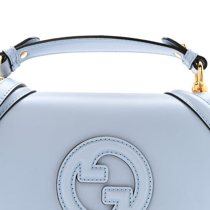 Gucci Roxy Calfskin Medium Blondie Top Handle Bag Cloudy Blue 8 of 12