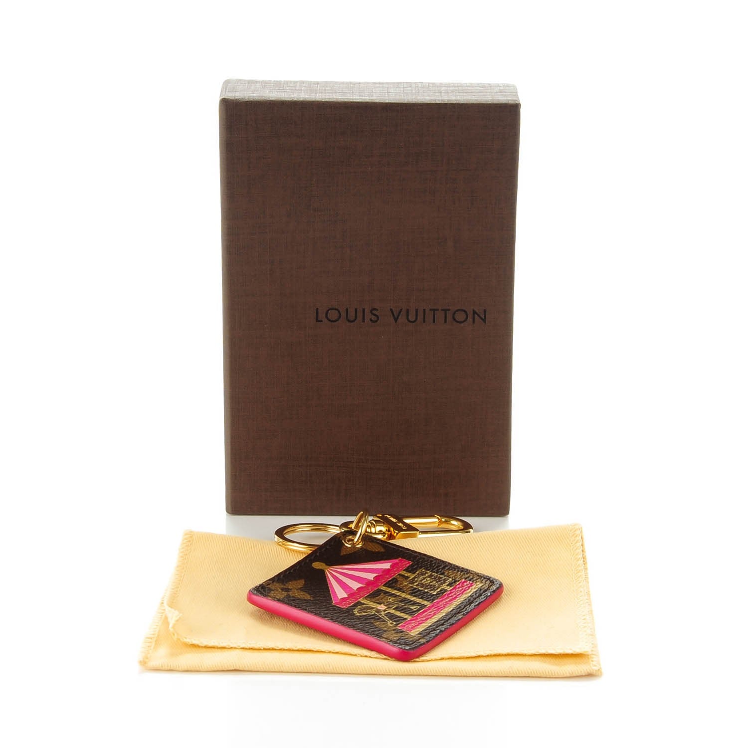 Louis Vuitton Monogram Illustre Carousel Bag Charm Key Ring Pink 6 of 6