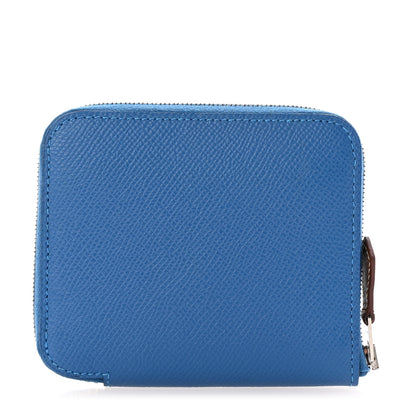 Hermes Epsom Silk'in Coin Purse Mykonos 1 of 6