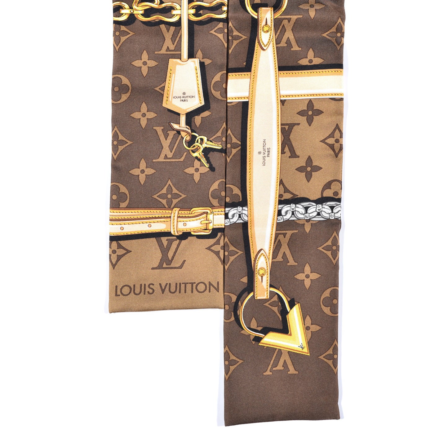 Silk Monogram Confidential Bandeau Brown