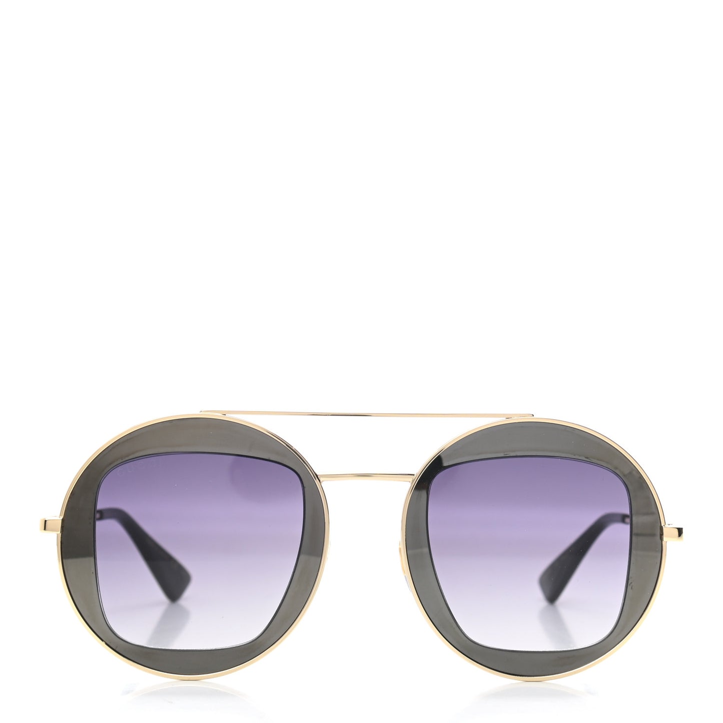 Round Frame Sylvie Web Sunglasses GG0105S Grey