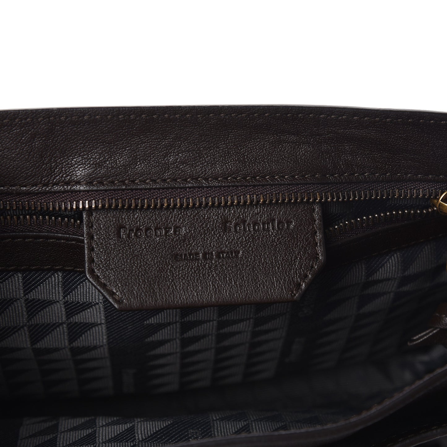 Lambskin Tiny Fringe Lux PS1 Satchel Dark Chocolate