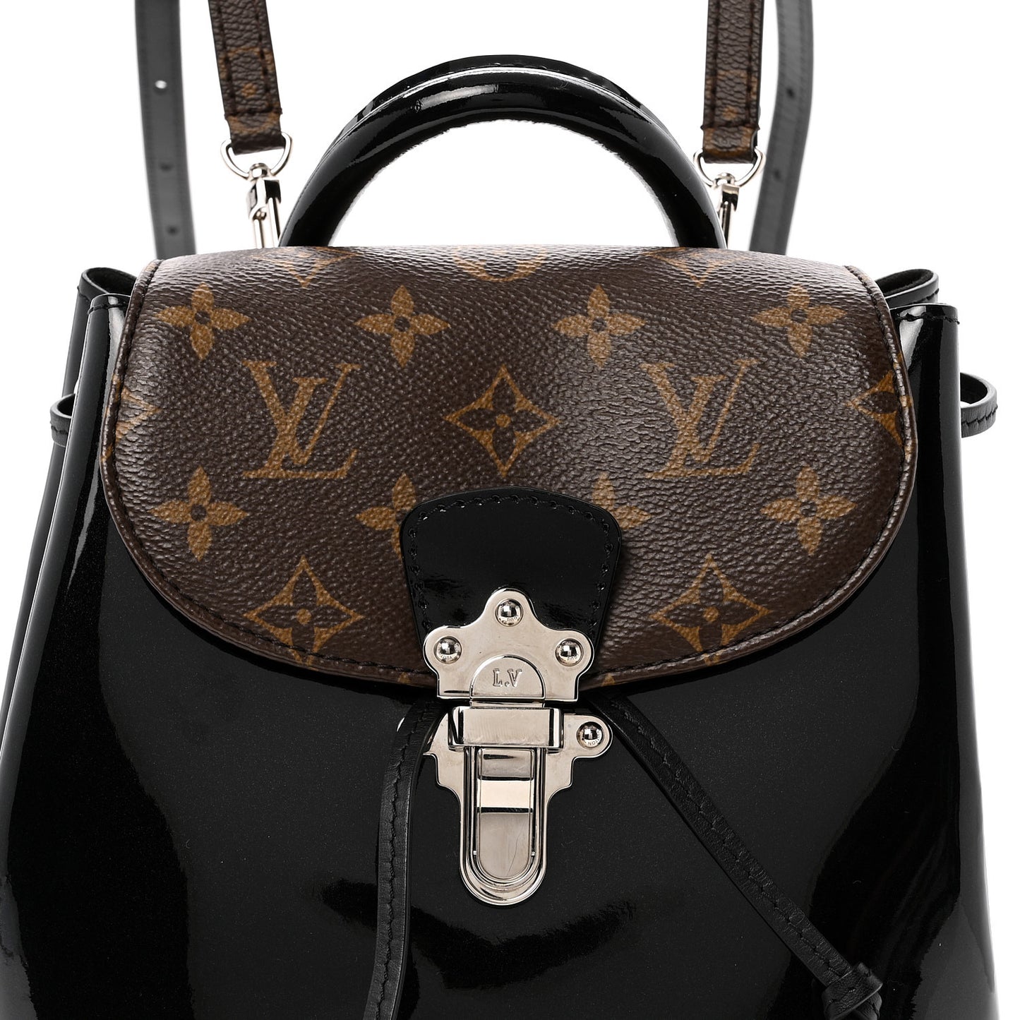 Patent Monogram Hot Springs Backpack Black
