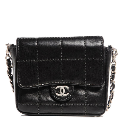 Chanel Lambskin Square Stitched Micro Flap Black 1 of 10