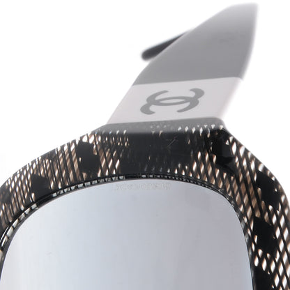 Chanel Acetate CC Lace Effect Sunglasses 5146 Black White 5 of 5