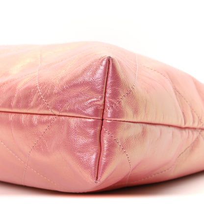Chanel Metallic Shaded Calfskin Quilted Chanel 22 Pink 11 of 11