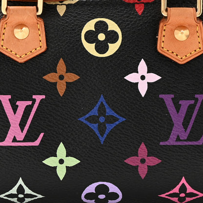 Louis Vuitton Monogram Multicolor Mini Sac HL Speedy Black 6 of 10