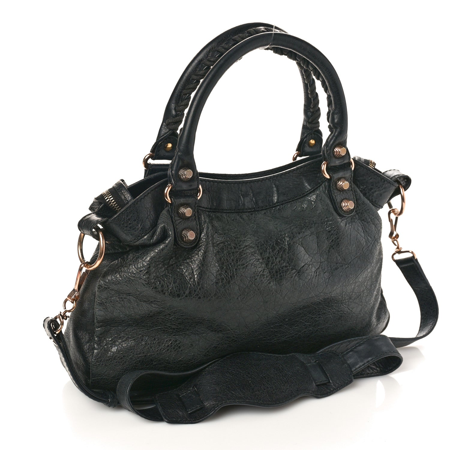 Balenciaga Agneau Giant 12 Rose Gold Hardware Town Black 2 of 13