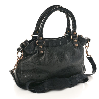 Balenciaga Agneau Giant 12 Rose Gold Hardware Town Black 2 of 13
