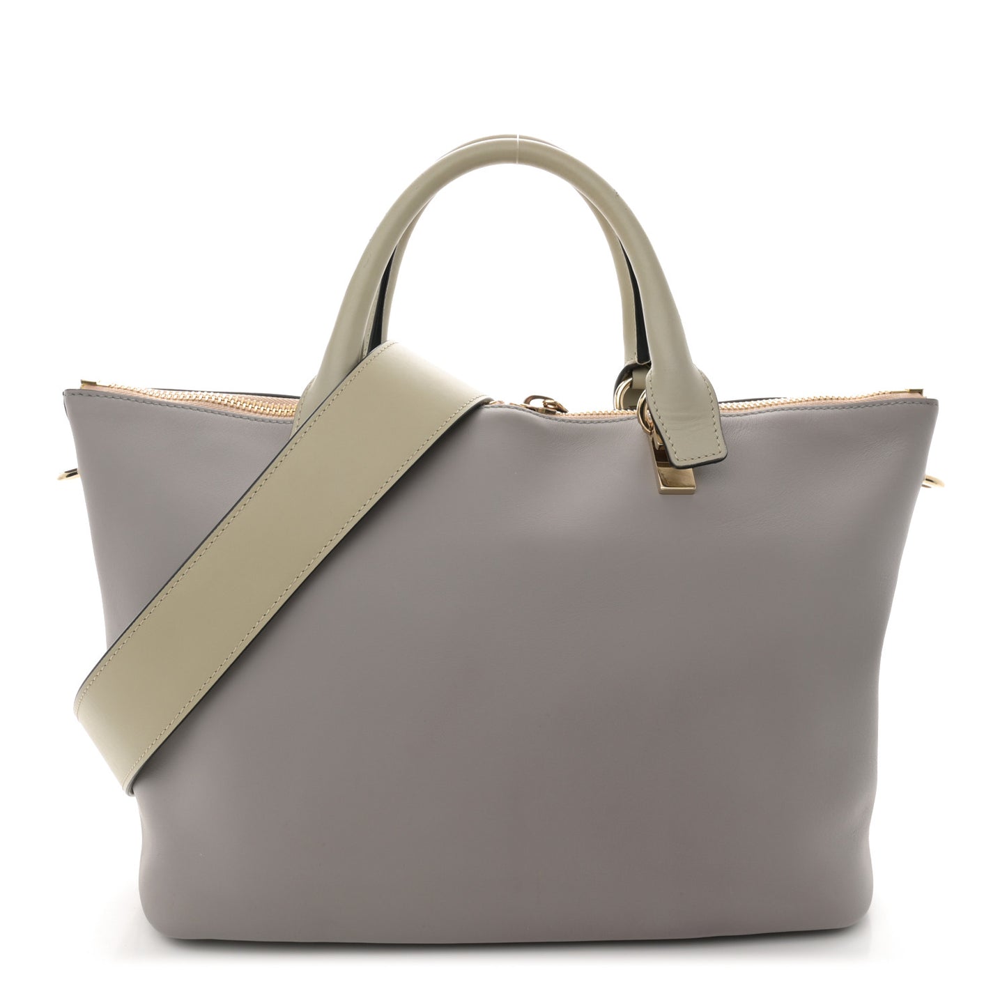 Smooth Calfskin Medium Baylee Tote Street Grey Rope Beige