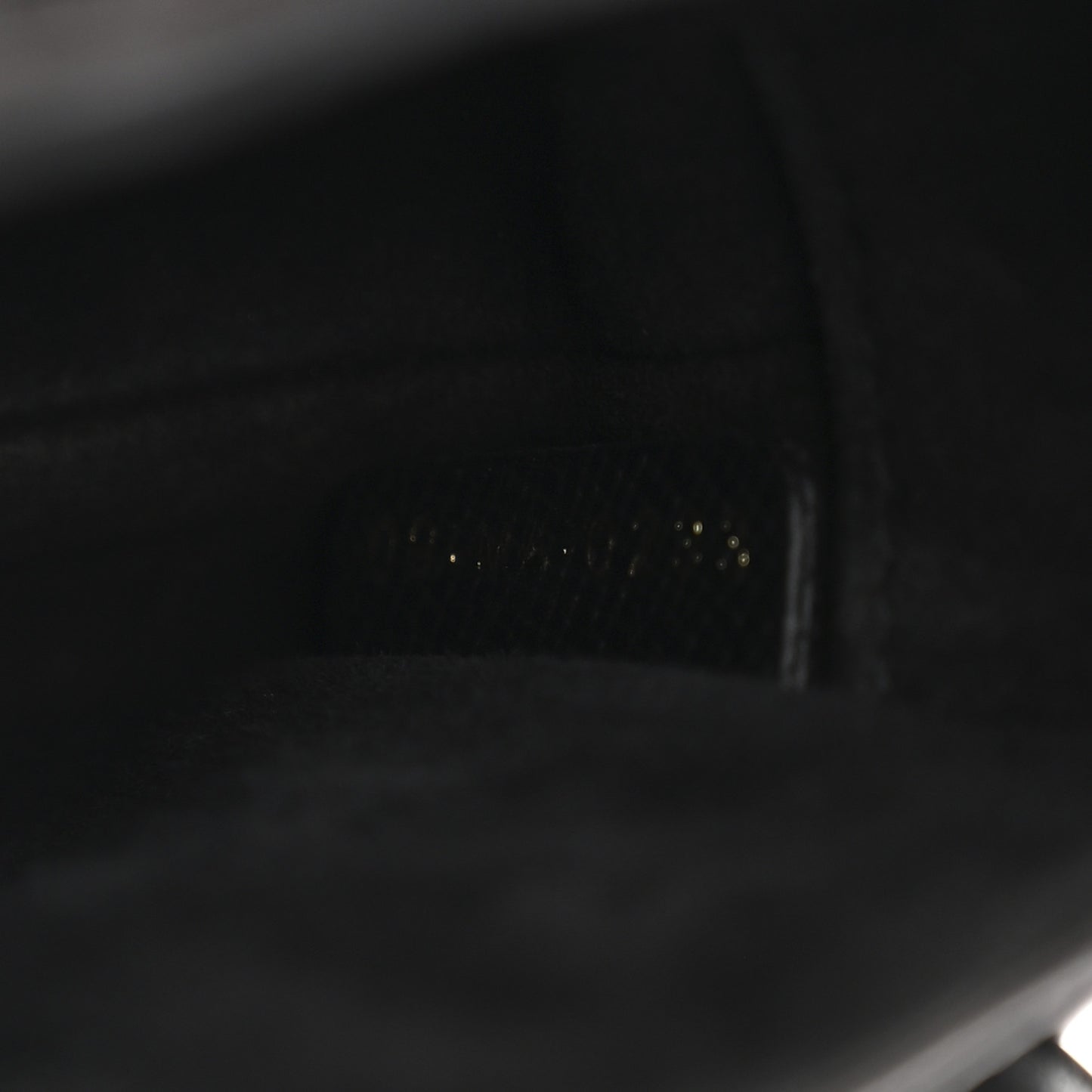 Grained Calfskin Mini Saddle Bag With Strap Black