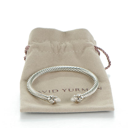 David Yurman Sterling Silver Diamond 5mm Cable Renaissance Bracelet 6 of 6