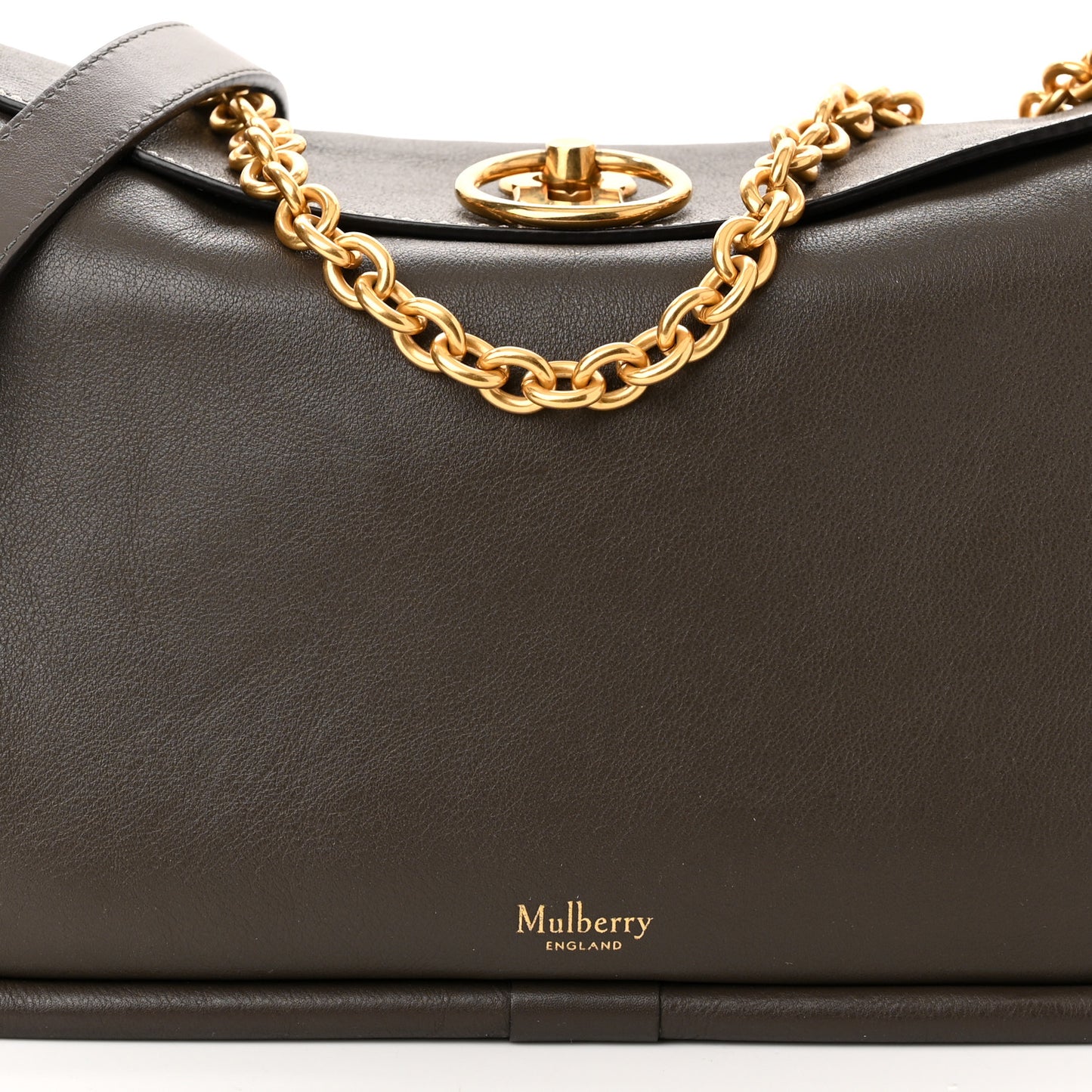 Silky Calfskin Small Leighton Dark Grey
