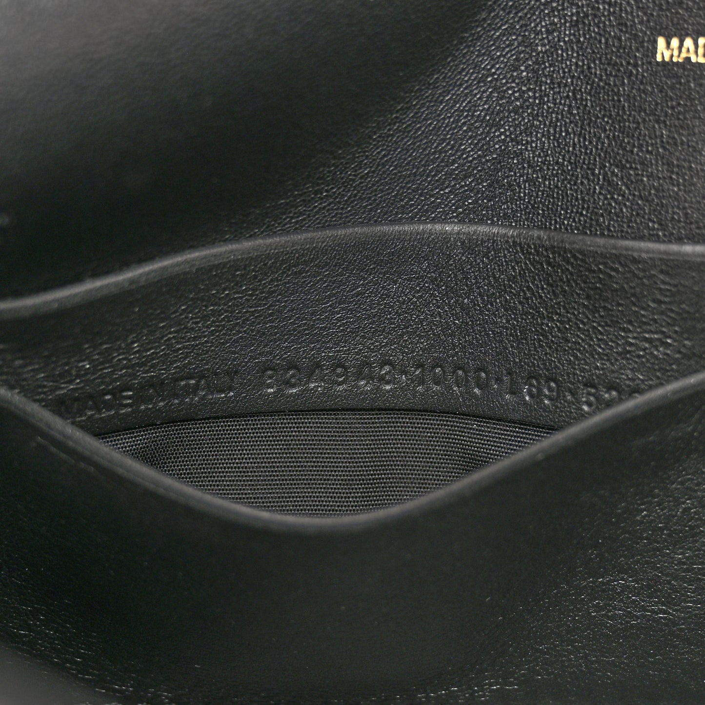 Smooth Calfskin Small Bel Air Clutch On Strap Black