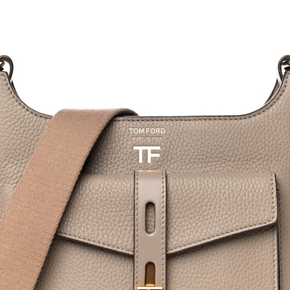 Tom Ford Grained Calfskin Rialto Crossbody Taupe 7 of 11