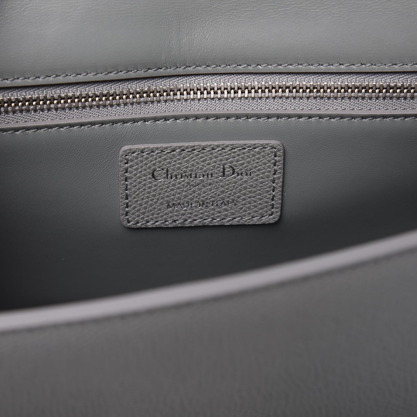 Grained Calfskin 30 Montaigne Chain Flap Bag Grey
