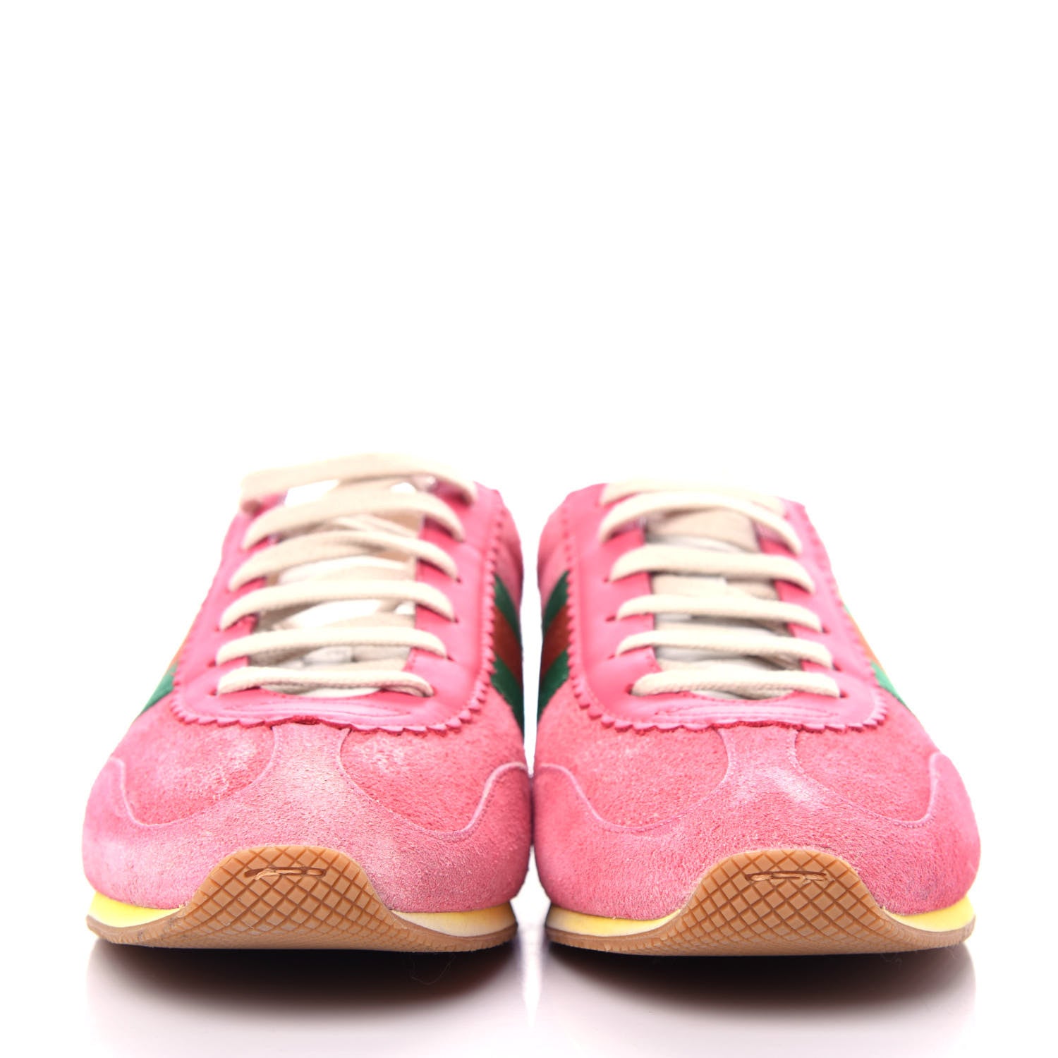 Gucci Suede Web Womens Rocket Sneakers 41 Rhododendron Pink 2 of 11