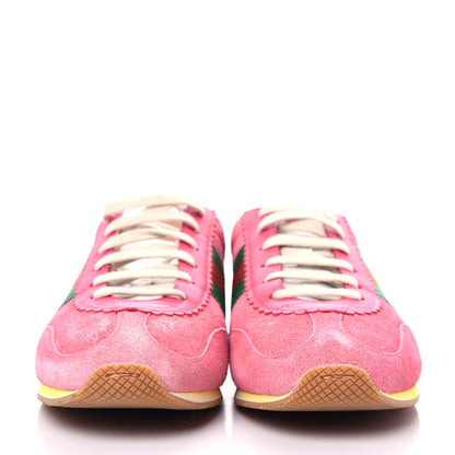 Gucci Suede Web Womens Rocket Sneakers 41 Rhododendron Pink 2 of 11