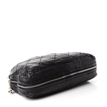 Chanel Calfskin Stitched Expandable Frame Bag Black 4 of 10