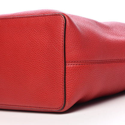 Gucci Pebbled Calfskin Large Soho Hobo Tabasco Red 10 of 15