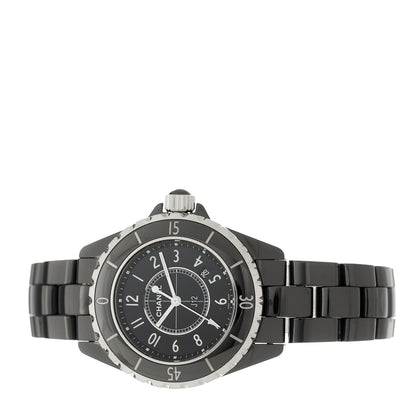 Chanel Stainless Steel Ceramic 33mm J12 Quartz Watch Black 2 of 5