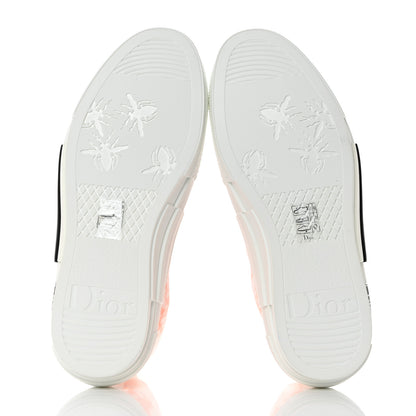 Christian Dior Technical Canvas Oblique Mens B23 High Top Sneakers 39 Orange White 5 of 9