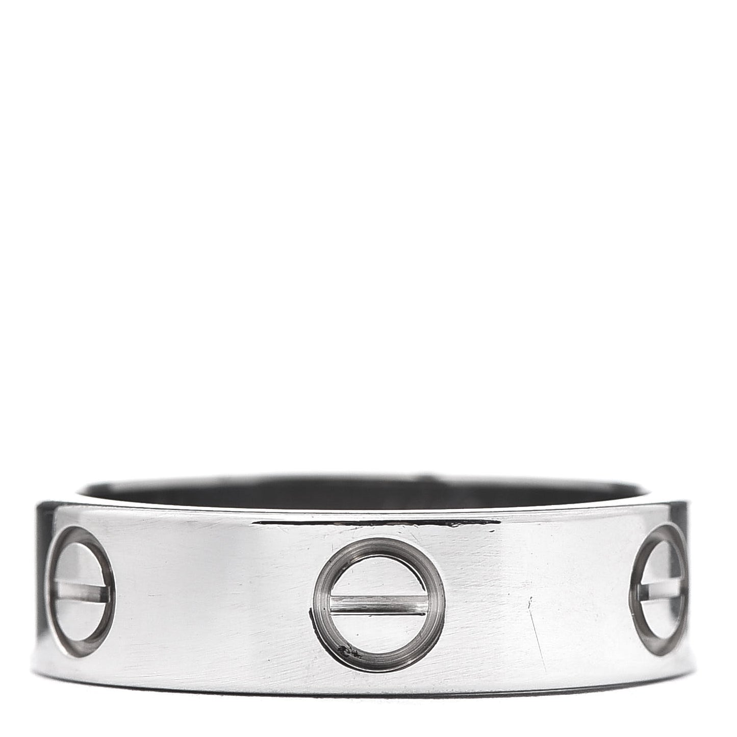 18K White Gold 5.5mm LOVE Ring 56 7.5