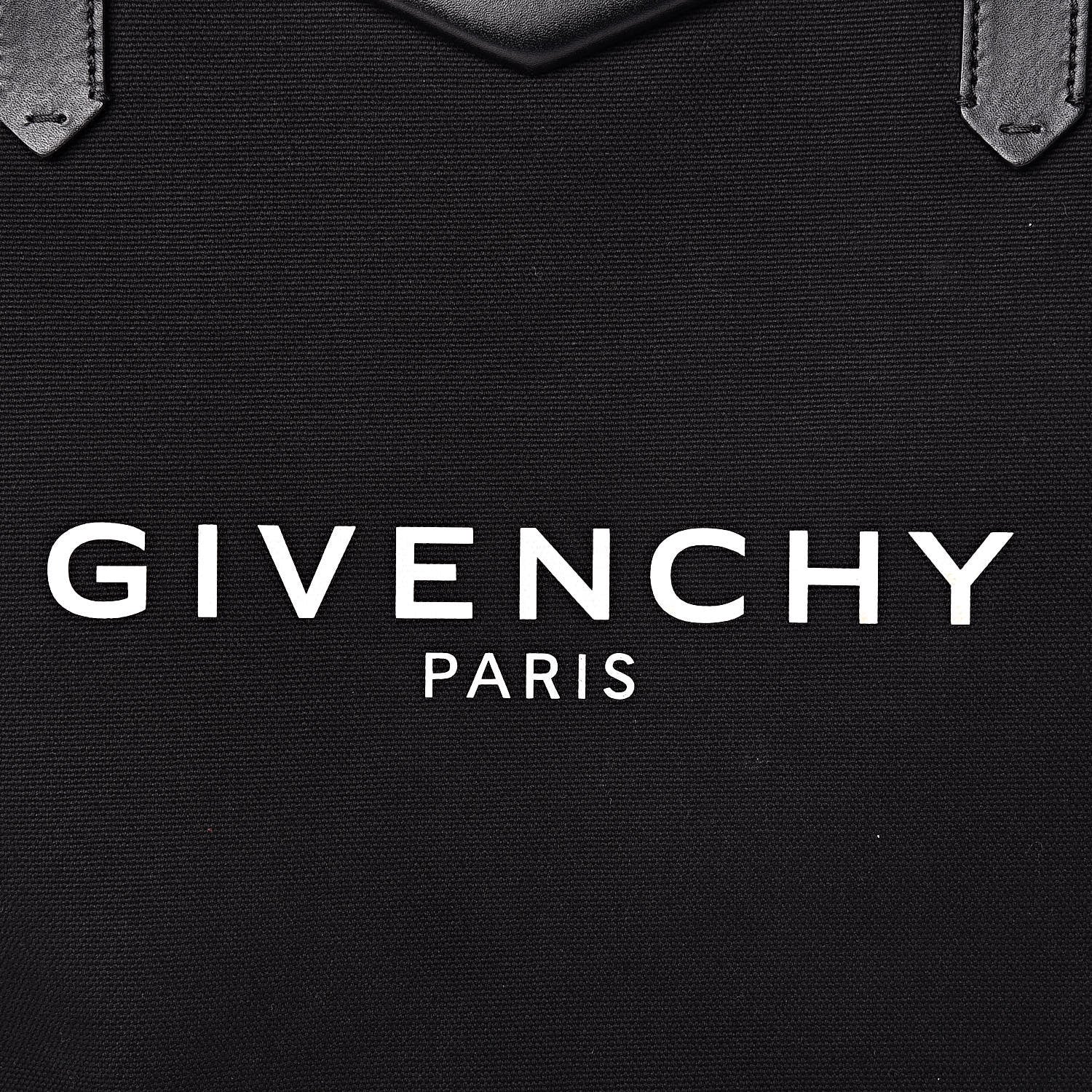 Givenchy Canvas Medium Antigona Logo Tote Black 8 of 10