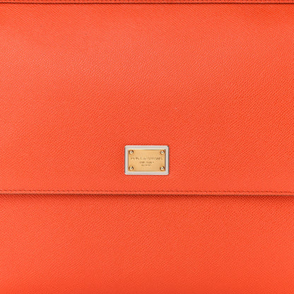 Dolce & Gabbana DOLCE &amp; GABBANA Dauphine Large Miss Sicily Satchel Orange 7 of 12