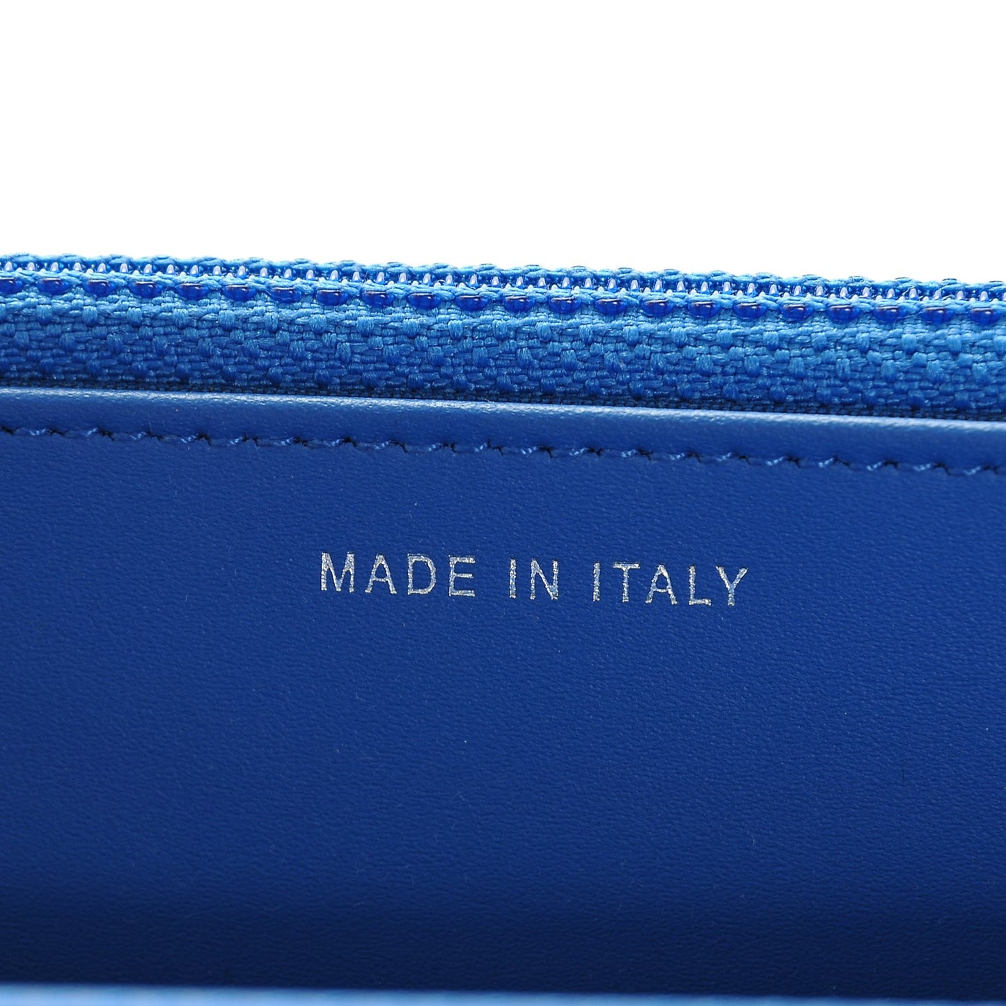 Patent Calfskin Quilted Boy Wallet On Chain WOC Dark Blue