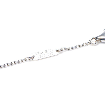 Van Cleef & Arpels 18K White Gold Mother of Pearl Vintage Alhambra Pendant Necklace 4 of 5
