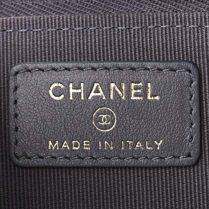 Chanel Caviar Quilted Zipped Key Holder Case Gray 6 of 11