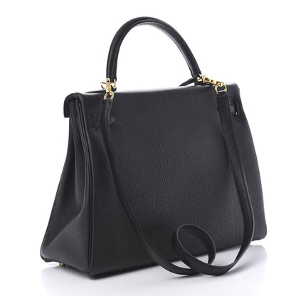 Hermes Togo Kelly Retourne 32 Black 4 of 12