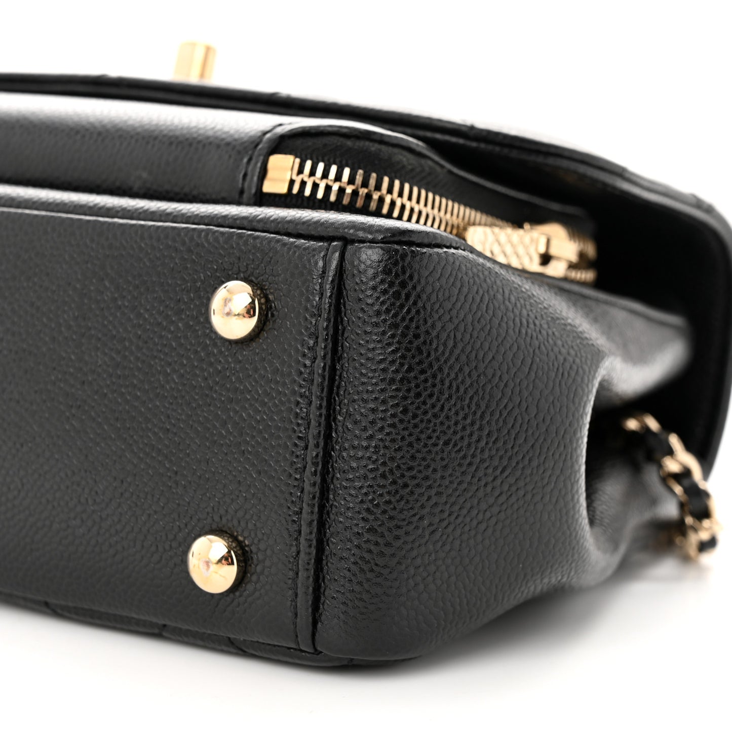 Caviar Quilted Small Business Affinity Flap Black
